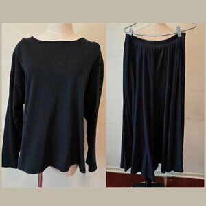 Vintage Regina Porter & Clichy Top & Skirt Set in Blackββ